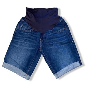 Maternity Above The Knee Jean Shorts